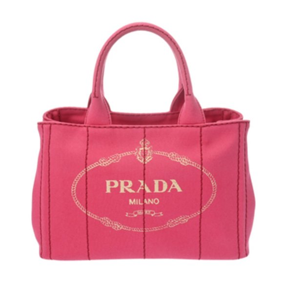 PRADA Handbags - PRADA Prada Canapa Mini Tote Pink 1BG439 Women's Canvas Handbag AB